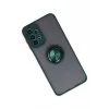 Mey İthalat®  Samsung Galaxy A23 4G Kılıf Montreal Yüzüklü Silikon Kapak - Yeşil