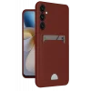 Mey İthalat®  Samsung Galaxy A26 Kılıf Kelvin Kartvizitli Silikon - Bordo