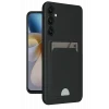 Mey İthalat®  Samsung Galaxy A26 Kılıf Kelvin Kartvizitli Silikon - Siyah