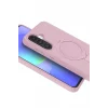 Mey İthalat®  Samsung Galaxy A26 Regal Magsafe Standlı Kapak - Açık Pembe