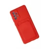 Mey İthalat®  Samsung Galaxy A32 Kılıf Kelvin Kartvizitli Silikon - Kırmızı