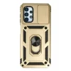 Mey İthalat®  Samsung Galaxy A33 5G Kılıf Pars Lens Yüzüklü Silikon - Gold