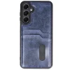 Mey İthalat®  Samsung Galaxy A36 Kılıf Sara Kartvizitli Deri Kılıf - Lacivert