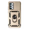 Mey İthalat®  Samsung Galaxy A53 5G Kılıf Pars Lens Yüzüklü Silikon - Gold