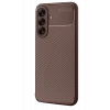 Mey İthalat®  Samsung Galaxy A56 Kılıf Auto Focus Karbon Kapak - Kahverengi