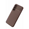 Mey İthalat®  Samsung Galaxy A56 Kılıf Auto Focus Karbon Kapak - Kahverengi