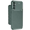 Mey İthalat®  Samsung Galaxy A56 Kılıf Auto Focus Karbon Kapak - Koyu Yeşil