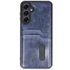 Mey İthalat®  Samsung Galaxy A56 Kılıf Sara Kartvizitli Deri Kılıf - Lacivert