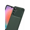 Mey İthalat®  Samsung Galaxy A57 5G Auto Focus Karbon Kapak - Koyu Yeşil