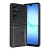 Mey İthalat®  Samsung Galaxy A57 5G Sara Kartvizitli Deri Kılıf - Siyah