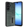 Mey İthalat®  Samsung Galaxy A57 5G Sara Kartvizitli Deri Kılıf - Yeşil