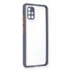Mey İthalat®  Samsung Galaxy A71 Kılıf Miami Şeffaf Silikon - Gri
