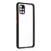 Mey İthalat®  Samsung Galaxy A71 Kılıf Miami Şeffaf Silikon - Siyah