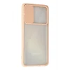 Mey İthalat®  Samsung Galaxy A71 Kılıf Palm Buzlu Kamera Sürgülü Silikon - Pembe