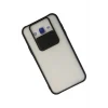 Mey İthalat®  Samsung Galaxy J7 Kılıf Palm Buzlu Kamera Sürgülü Silikon - Siyah
