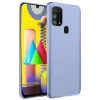 Mey İthalat®  Samsung Galaxy M31 Kılıf Nano içi Kadife Silikon - Lila