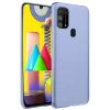 Mey İthalat®  Samsung Galaxy M31 Kılıf Nano içi Kadife Silikon - Lila