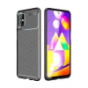 Mey İthalat®  Samsung Galaxy M31S Kılıf Auto Focus Karbon Kapak - Siyah