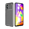 Mey İthalat®  Samsung Galaxy M31S Kılıf Auto Focus Karbon Kapak - Siyah