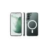 Mey İthalat®  Samsung Galaxy S22 Kılıf Magneticsafe Şeffaf Silikon - Şeffaf
