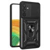 Mey İthalat®  Samsung Galaxy S24 FE Pars Lens Yüzüklü Silikon - Siyah