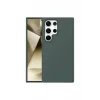 Mey İthalat®  Samsung Galaxy S24 Ultra Kılıf First Silikon - Koyu Yeşil