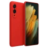 Mey İthalat®  Samsung Galaxy S25 Edge First Silikon - Kırmızı