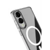 Mey İthalat®  Samsung Galaxy S25 Edge Kılıf Magneticsafe Şeffaf Silikon - Şeffaf