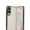Mey İthalat®  Samsung Galaxy S25 Edge  Lensli Silikon - Yeşil