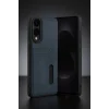 Mey İthalat®  Samsung Galaxy S25 Edge Sara Kartvizitli Deri Kılıf - Kırmızı