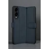 Mey İthalat®  Samsung Galaxy S25 Edge Trend S Plus Kapaklı Kılıf - Lacivert