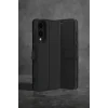 Mey İthalat®  Samsung Galaxy S25 Edge Trend S Plus Kapaklı Kılıf - Siyah