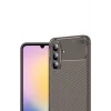 Mey İthalat®  Samsung Galaxy S25 FE Auto Focus Karbon Kapak - Kahverengi