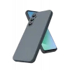 Mey İthalat®  Samsung Galaxy S25 FE Kılıf Nano içi Kadife Silikon - Gri