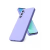 Mey İthalat®  Samsung Galaxy S25 FE Nano içi Kadife Silikon - Lila