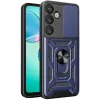 Mey İthalat®  Samsung Galaxy S25 FE Pars Lens Yüzüklü Silikon - Lacivert