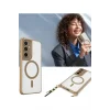 Mey İthalat®  Samsung Galaxy S25 Plus Kılıf Enka Magsafe Silikon Kılıf - Siyah
