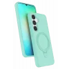 Mey İthalat®  Samsung Galaxy S25 Regal Magsafe Standlı Kapak - Su Yeşili