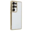 Mey İthalat®  Samsung Galaxy S25 Ultra Kılıf  Lensli Silikon - Gold