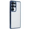 Mey İthalat®  Samsung Galaxy S25 Ultra Kılıf  Lensli Silikon - Lacivert