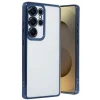 Mey İthalat®  Samsung Galaxy S25 Ultra Kılıf  Lensli Silikon - Lacivert