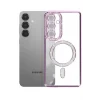 Mey İthalat®  Samsung Galaxy S26 Joke Simli Magneticsafe Kılıf - Derin Mor