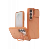 Mey İthalat®  Samsung Galaxy S26 Pale Magsafe Standlı Kapak - Turuncu