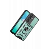 Mey İthalat®  Samsung Galaxy S26 Pars Lens Yüzüklü Silikon - Yeşil