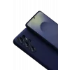 Mey İthalat®  Samsung Galaxy S26 Ultra Nano içi Kadife Silikon - Lacivert