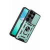 Mey İthalat®  Samsung Galaxy S26 Ultra Pars Lens Yüzüklü Silikon - Yeşil