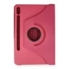 Mey İthalat®  Samsung Galaxy T860 Tab S6 10.5 Kılıf 360 Tablet Deri Kılıf - Pembe