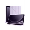 Mey İthalat®  Samsung Galaxy X610 Tab S9 FE Plus 12.4 Kılıf Kalemlikli Mars Tablet Kılıfı - Lila