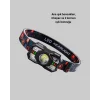 Mey İthalat® Şarj Edilebilir LED Far Hareket Sensörlü 5 Modlu Outdoor Yeni Nesil