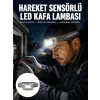 Mey İthalat® Şarjlı Wave Sensörlü LED Kafa Feneri Outdoor Kullanım Yeni Nesil